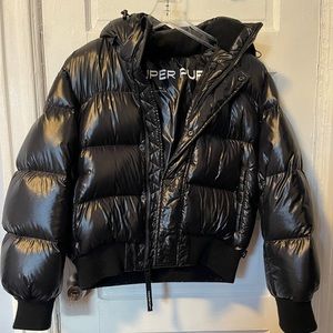 TNA SUPER PUFF SHORTY BLACK SHINE